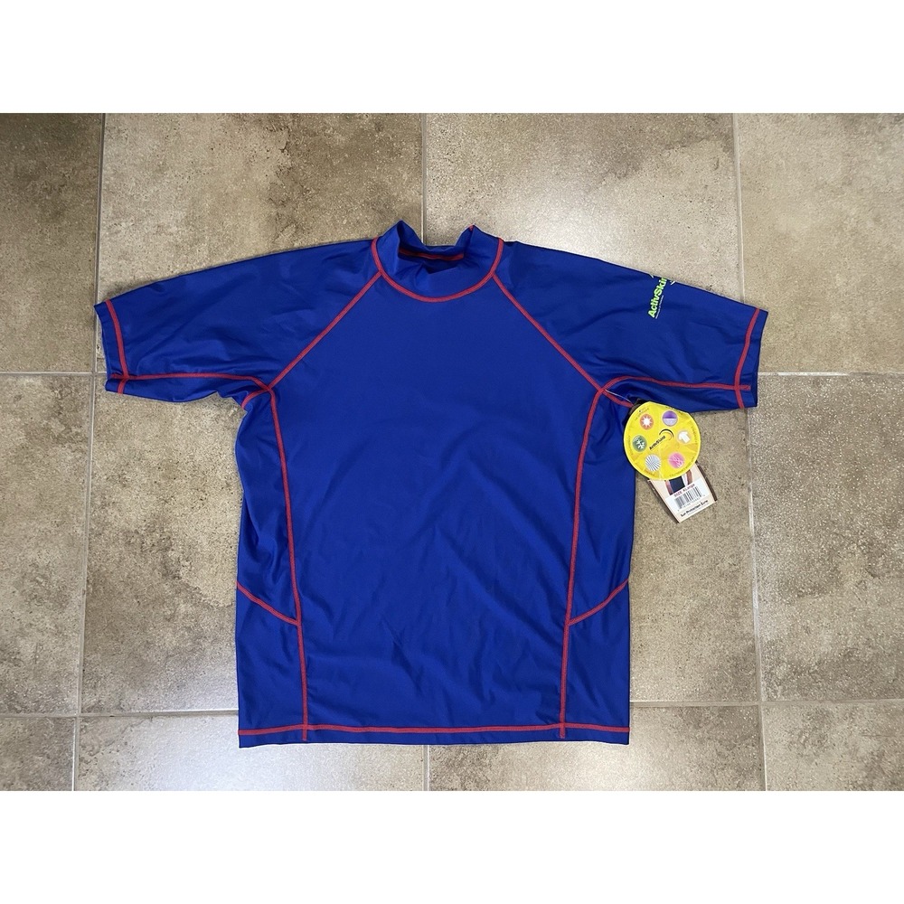 ActivSkinz SPZ UV Protection Rash Guard Shirt Adult XL Fitted Surf Swim Beach